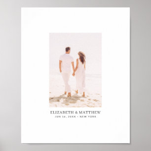 Modern, minimal Chic, fotoalternativ gästbok Poster