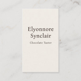 Modern Minimal Chocolate Tasting Qr Code Visitkort