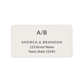 Modern Minimal City Hall Return Adressetikett