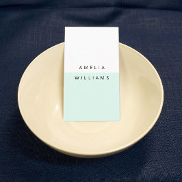 Modern minimal Coola mint Affärskort Visitkort