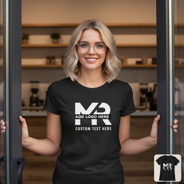 Modern Minimal Custom Business Logo Branded Staff T Shirt (Custom Business Logo Branded Staff T-Shirt – Modern Minimal Corporate Employee Uniform)