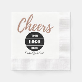 Modern Minimal Custom Company Logo Print  Pappersservett