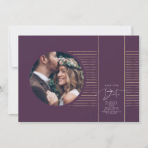 Modern minimal delikat Spara datumfoto