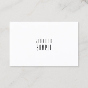 Modern minimal design - sofistikerad Smart Plain Visitkort