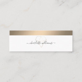 Modern Minimal Diamant Salon Visitenkarte Busines Mini Visitkort
