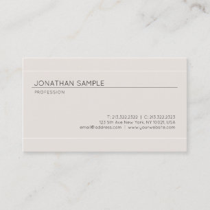 Modern minimal Elegant Design Premium Luxury Visitkort