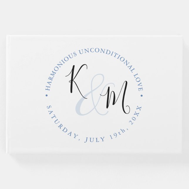 Modern minimal 🤵 Elegant enkel Bröllop Gästböcker (Framsida)