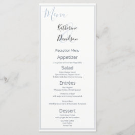 Modern minimal 🤵 Elegant enkel Bröllop Meny