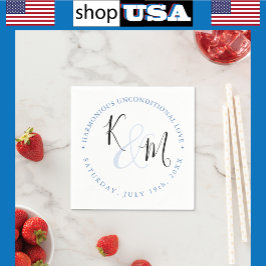 Modern minimal 🤵 Elegant enkel Bröllop Pappersservett