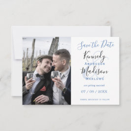 Modern minimal ✨ 💍 Elegant enkel Bröllop Spara Datumet