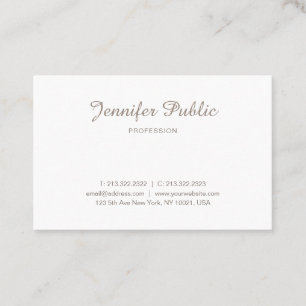 Modern minimal Elegant Enkel Professionell Visitkort