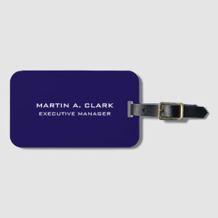 Modern minimal enkel Elegant Mörk blått Bagagebricka