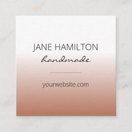 Modern minimal enkel fyrkantigt visitkort