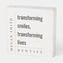 Modern minimal, enkel och hälsosam tandläkargåva