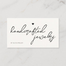 Modern minimal, enkel QR-kod för hjärta Visitkort