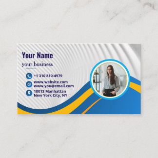 Modern minimal, enkel QR-kodsfoto med enkel Profes Visitkort