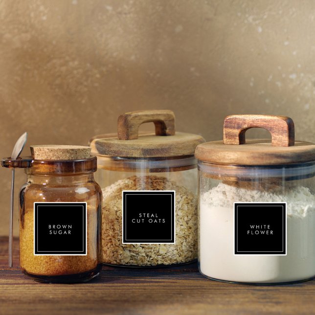 Modern minimal etikett för köks- och panträttslagr (Skapare uppladdad)