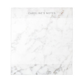 Modern Minimal Fals Mermor Textur Look Med Text Anteckningsblock