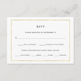 Modern minimal | Faux Guld Gräns Meal Choice OSA