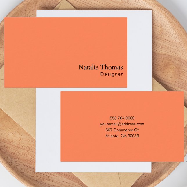 Modern minimal fetstil och trendy Professional Visitkort (Skapare uppladdad)