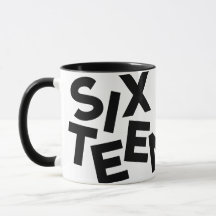 Modern minimal fetstil, typografi 16-årsfoto
