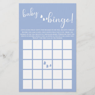 Modern Minimal Fjärils-Kalligrafi Baby Bingo