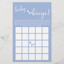 Modern minimal fjärilskalligrafi Baby Bingo