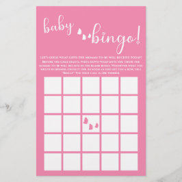 Modern minimal fjärilskalligrafi Baby Bingo