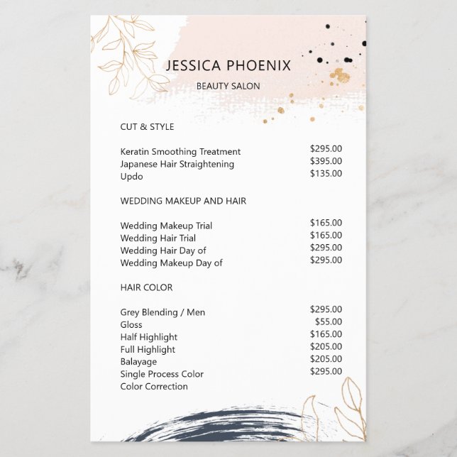 Modern, minimal flygblad (Framsidan)