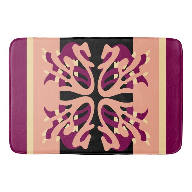 Modern Minimal Fold Art-hjärtan Badrumsmatta (Framsidan)