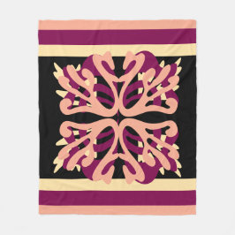 Modern Minimal Fold Art-hjärtan Fleecefilt