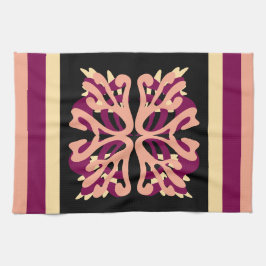 Modern Minimal Fold Art-hjärtan Kökshandduk