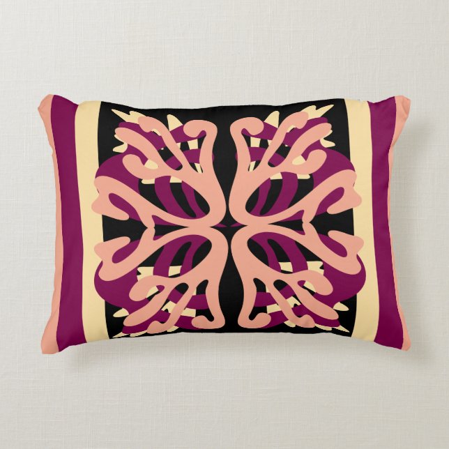 Modern Minimal Fold Art-hjärtan Prydnadskudde (Framsidan)