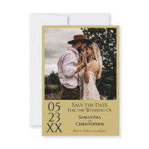 Modern minimal foto Bröllop i Guld Gult