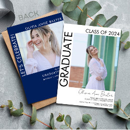 Modern Minimal Foto Examen Fest Inbjudan