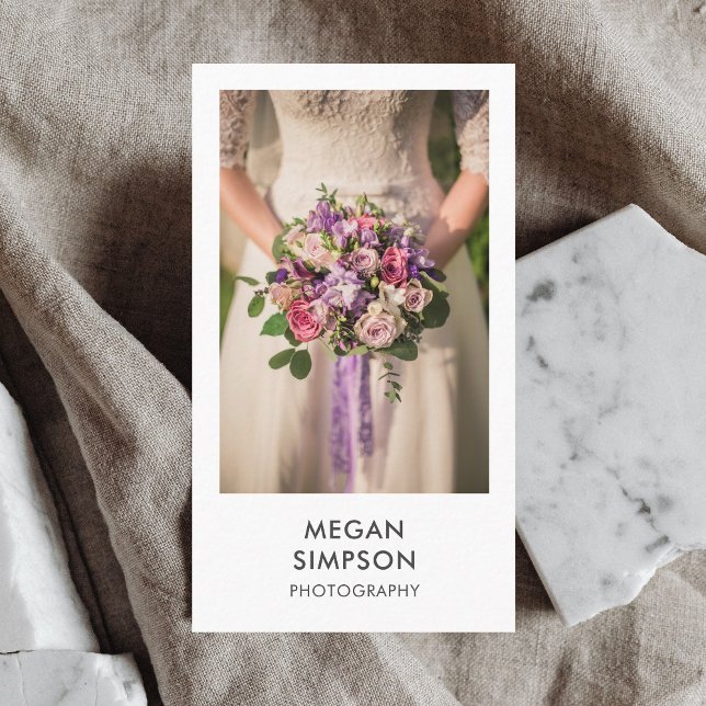 Modern minimal fotograf visitkort (Skapare uppladdad)