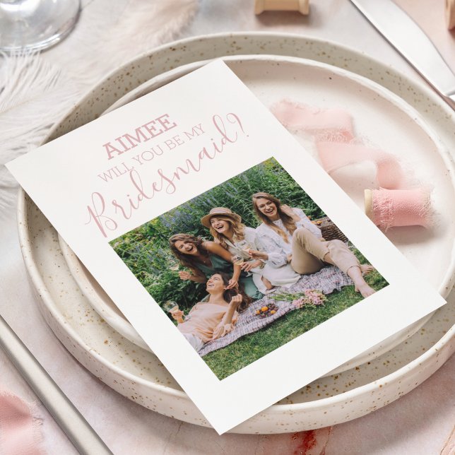 Modern Minimal Fotografi | Vill Du Vara Min Brudtj (Skapare uppladdad)