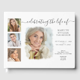 Modern minimal fotokollage gästböcker