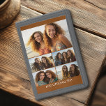 Modern minimal fotokollage med 5 bilder med text<br><div class="desc">Photo College och ett enkelt textblock för din typ. Kontaktinformationen är vit typ på en solid färg-bakgrund. Ett unikt sätt att fånga minnen och  dem med vänner och familj.</div>