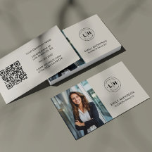 Modern minimal fotoLogotyp QR