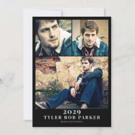 Modern minimal fotoutställning för Studenten 3 Inbjudningar