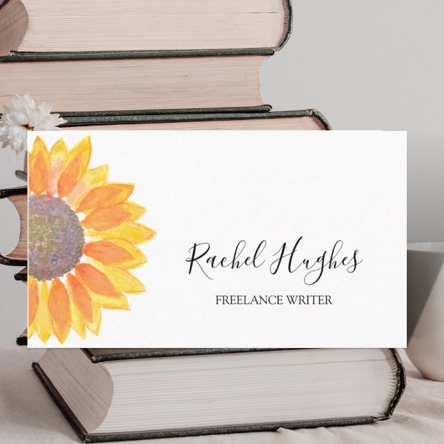 Modern minimal Freelance Writer Visitkort (Skapare uppladdad)