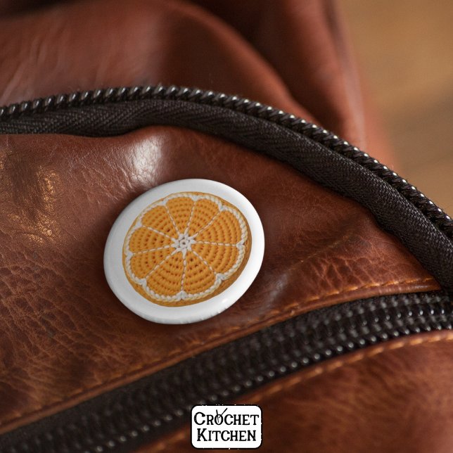 Modern Minimal Fresh Crochet Orange Slices Mönster Knapp (Skapare uppladdad)