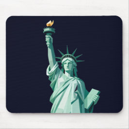 Modern minimal Frihetsgudinnan Mousepad Musmatta