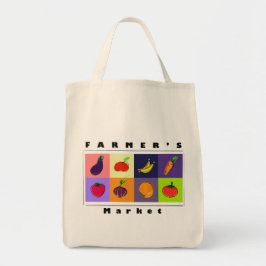 Modern Minimal Fruits & Veggies – Farmer’s Market Tygkasse