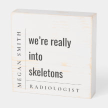 Modern Minimal Funny Motivational Radiolog Gift