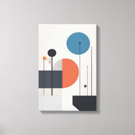 Modern minimal Geometric Abstrakt Art Canvastryck