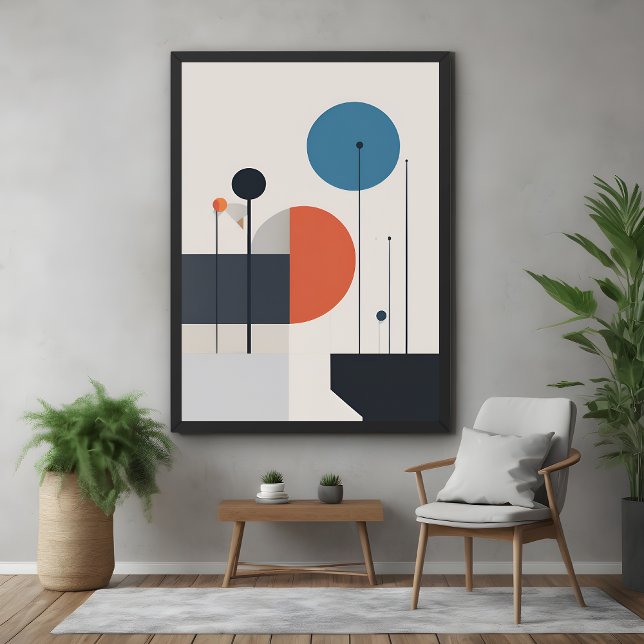 Modern minimal Geometric Abstrakt Art Poster (Skapare uppladdad)