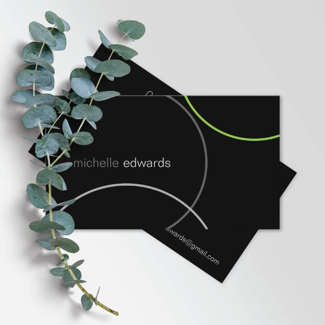 Modern Minimal Geometric Abstrakt Manager Visitkort (Skapare uppladdad)