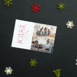 Modern minimal Glatt Red Family 2 Fotojul Julkort<br><div class="desc">Välkomna helgdagarna i år med ett Modern Minimal Glatt Red Family 2-fotojulkort som fångar de perfekter av glädje som finns i en nära sticka-familj. Detta röda och vita kort i chicen, med trendig candy cane rand, är perfektens förkroppsligande av det moderna, minimalistiska stil vi behöver. Rent linjer i typografin och...</div>
